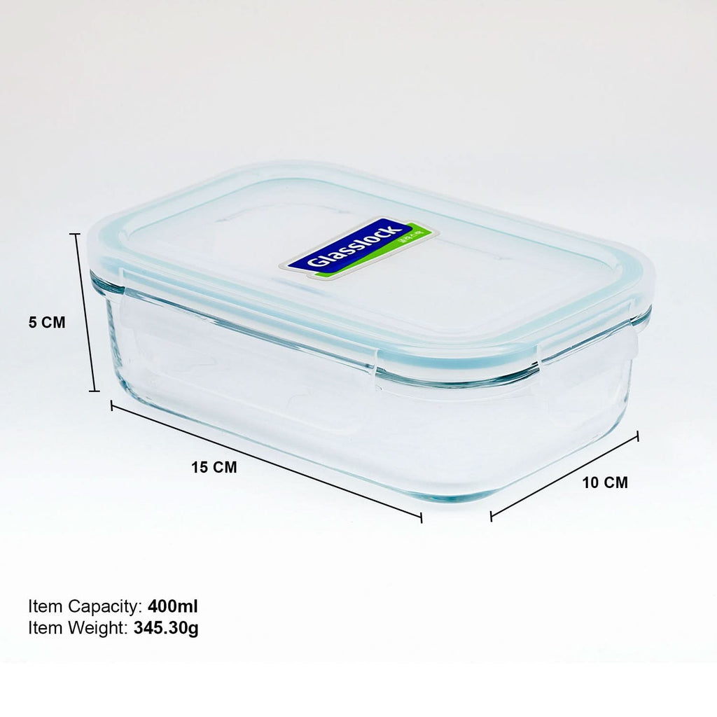 Glasslock Classic Airtight Tempered Food Container, Microwave Safe