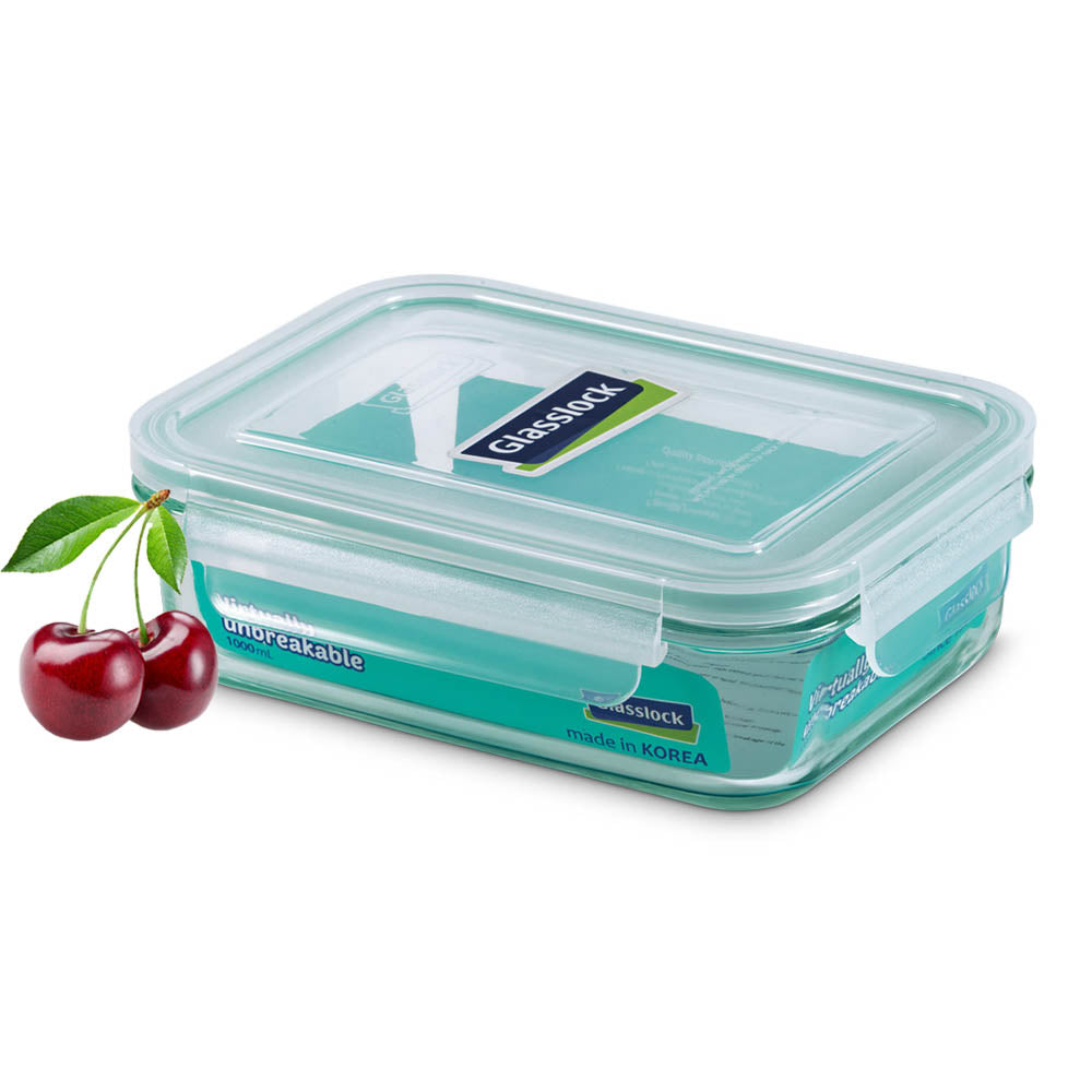 Glasslock Classic Airtight Tempered Food Container, Microwave Safe