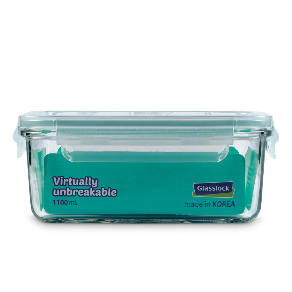 Glasslock Classic Airtight Tempered Food Container, Microwave Safe