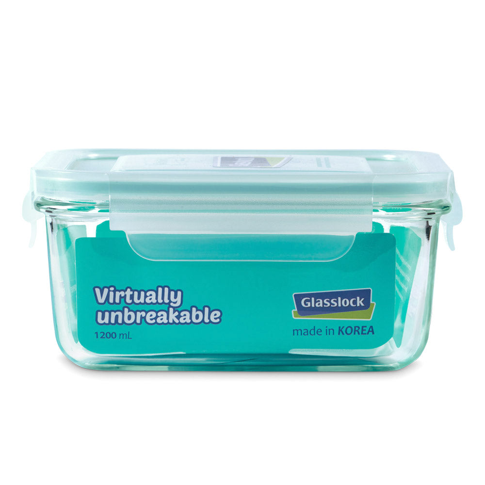 Glasslock Classic Airtight Tempered Food Container, Microwave Safe