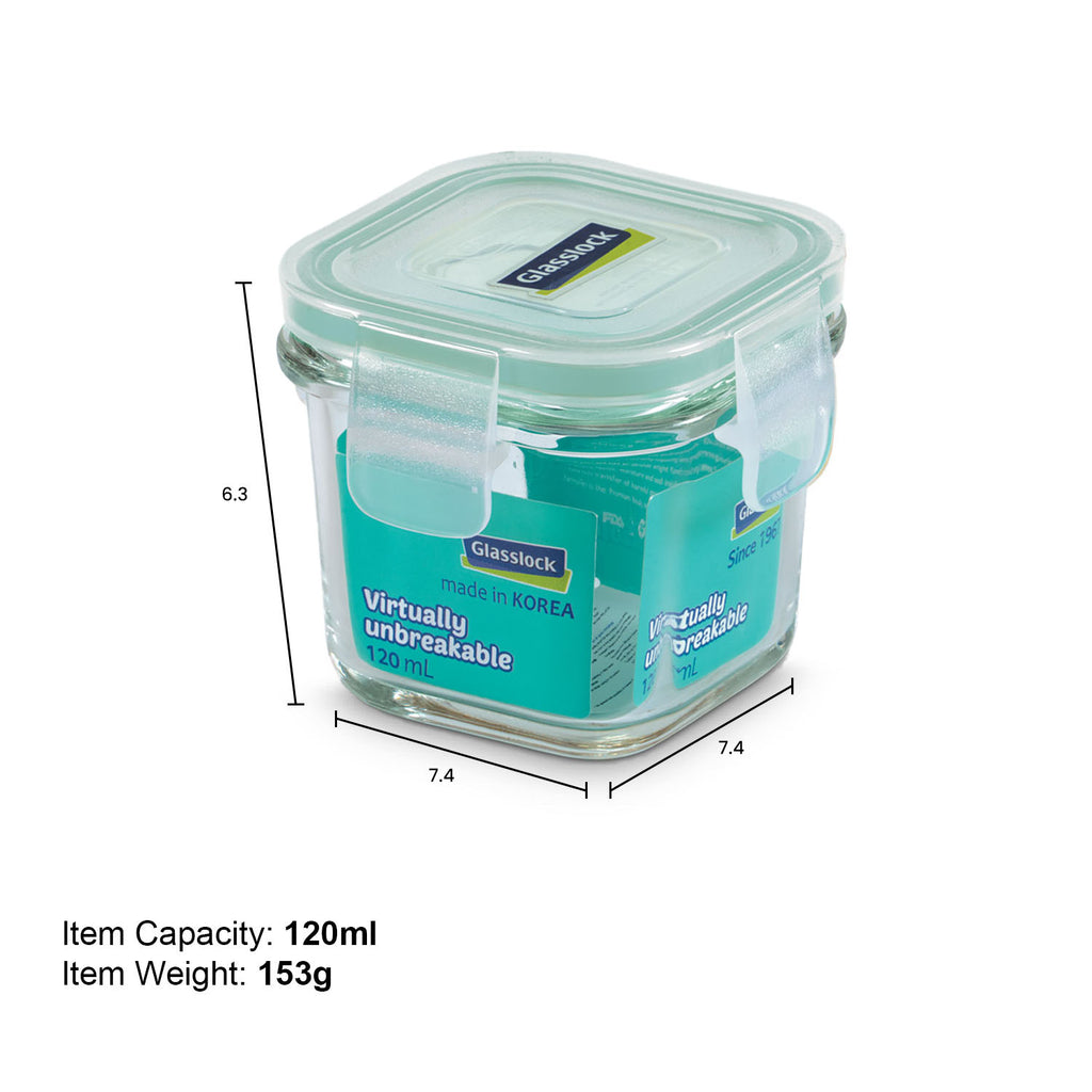 Glasslock Classic Airtight Tempered Food Container, Microwave Safe