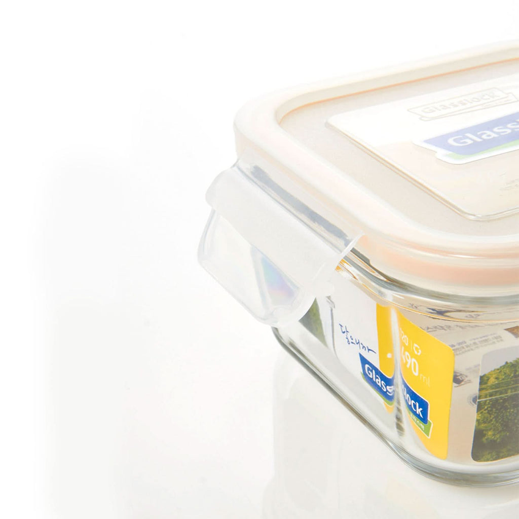 Glasslock Classic Airtight Tempered Food Container, Microwave Safe