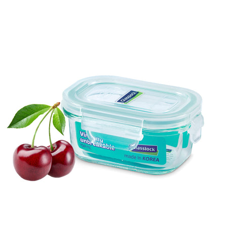 Glasslock Classic Airtight Tempered Food Container, Microwave Safe