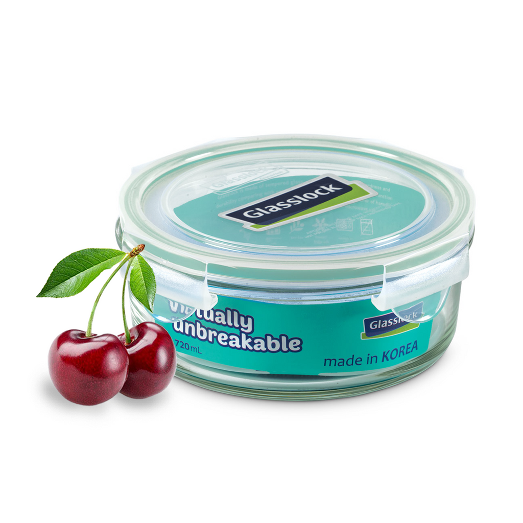 Glasslock Classic Airtight Tempered Food Container, Microwave Safe