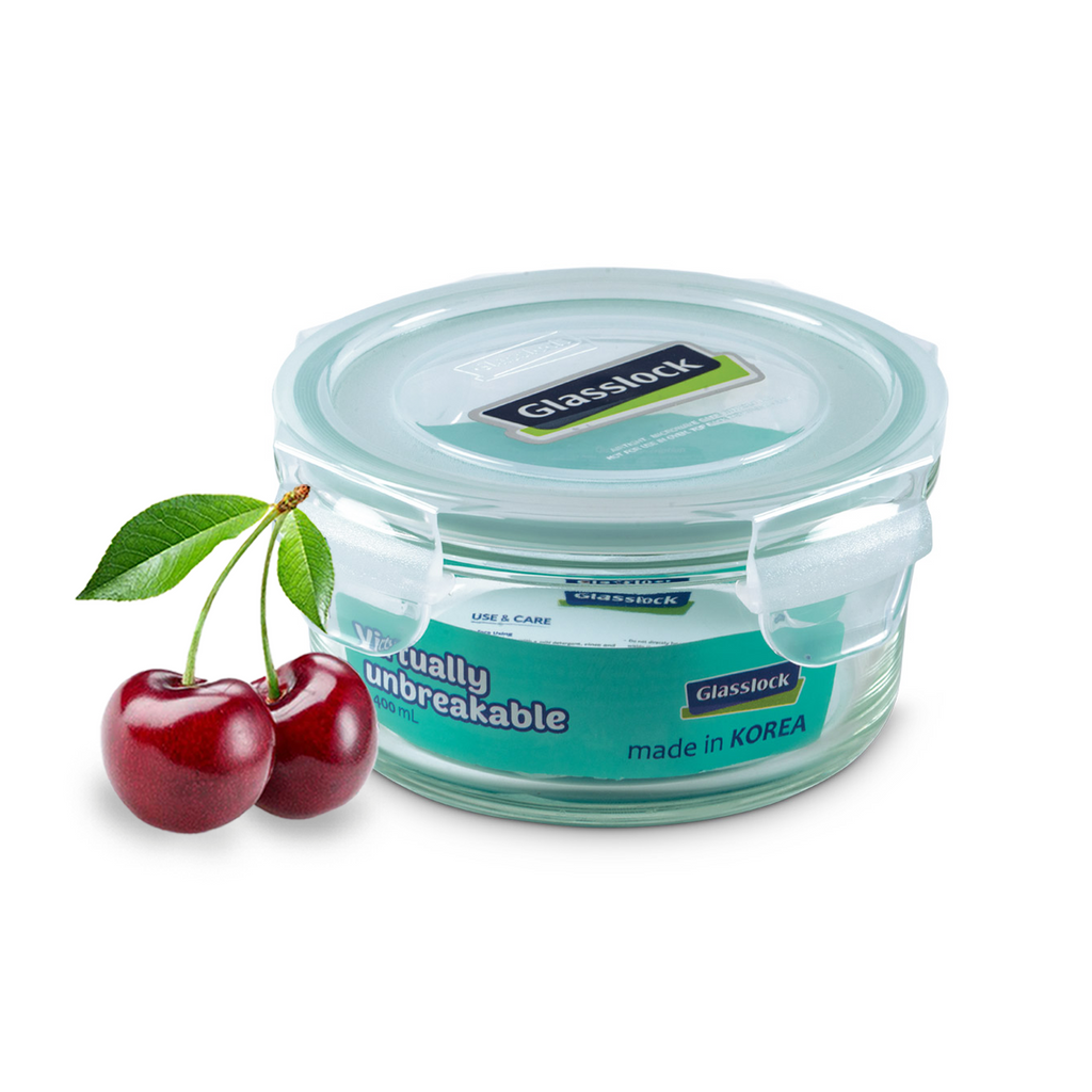 Glasslock Airtight Tempered Lunch Set, Microwave Safe, with Bag