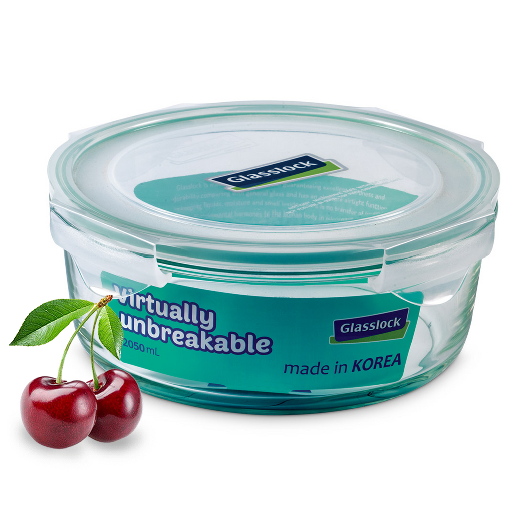Glasslock Classic Airtight Tempered Food Container, Microwave Safe