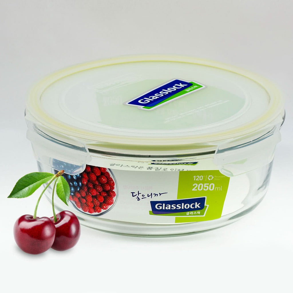 Glasslock Classic Airtight Tempered Food Container, Microwave Safe