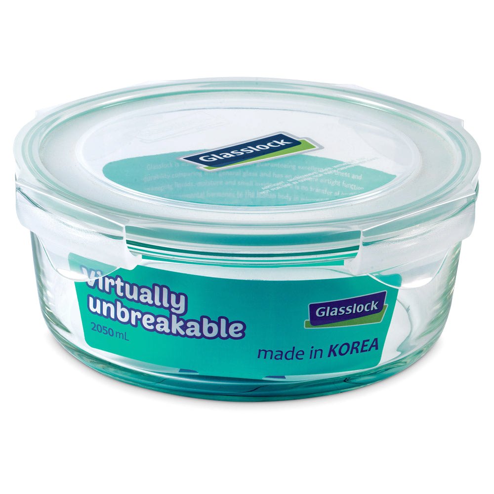 Glasslock Classic Airtight Tempered Food Container, Microwave Safe