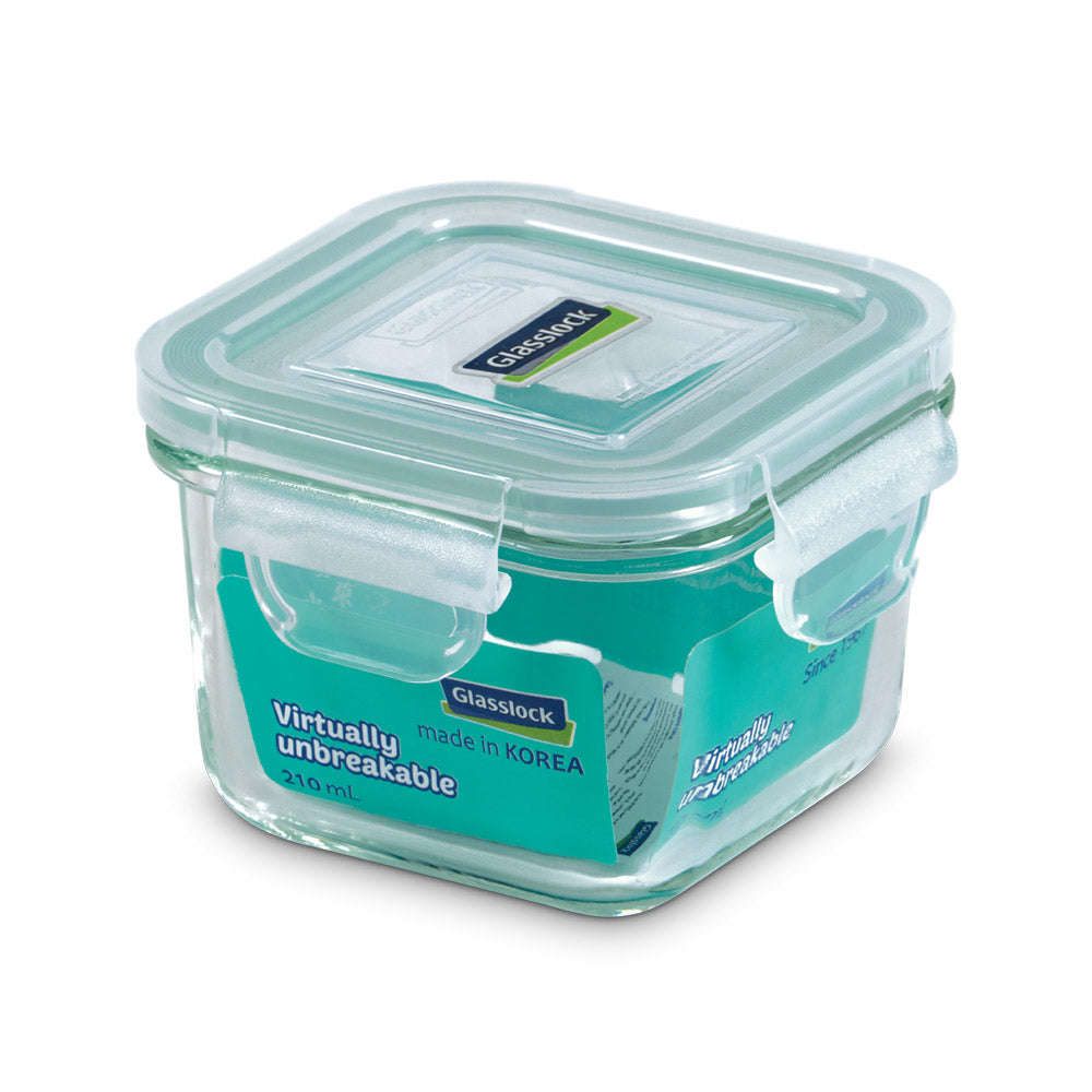 Glasslock Classic Airtight Tempered Food Container, Microwave Safe