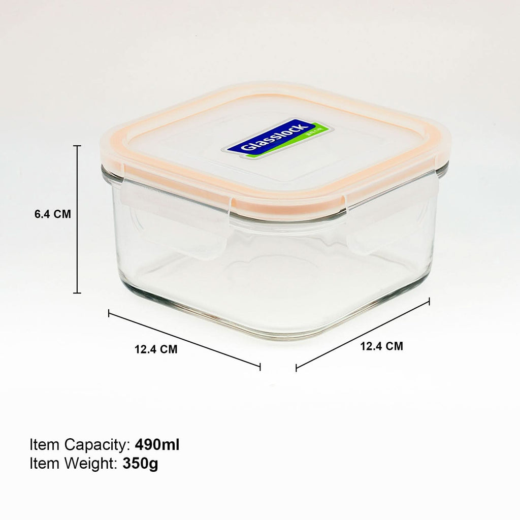 Glasslock Classic Airtight Tempered Food Container, Microwave Safe
