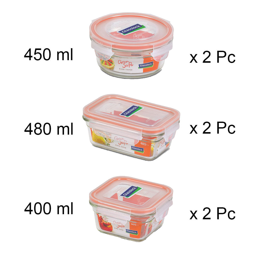 6 Pcs Gift Set , Oven Safe, Ring Taper