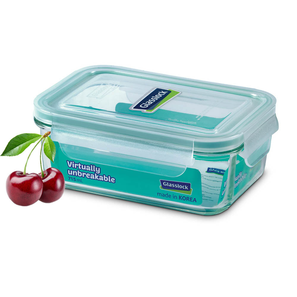 Glasslock Classic Airtight Tempered Food Container, Microwave Safe