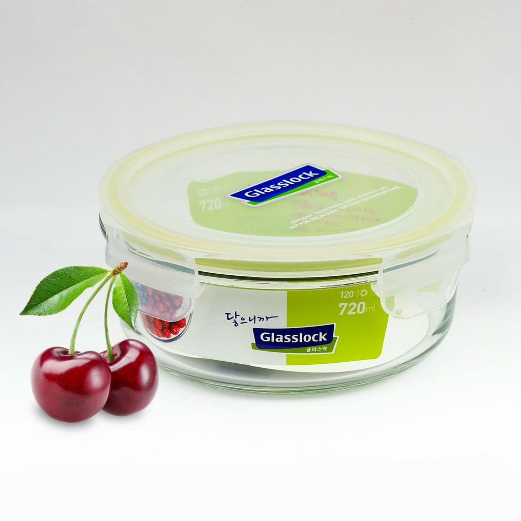 Glasslock Classic Airtight Tempered Food Container, Microwave Safe