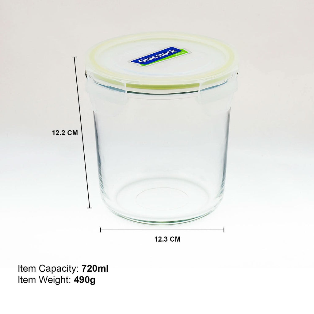 Glasslock Classic Airtight Tempered Food Container, Microwave Safe