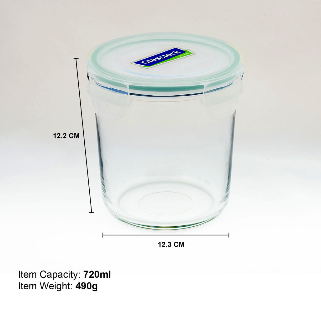 Glasslock Classic Airtight Tempered Food Container, Microwave Safe