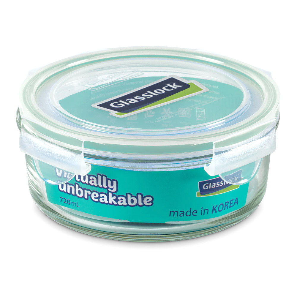 Glasslock Classic Airtight Tempered Food Container, Microwave Safe