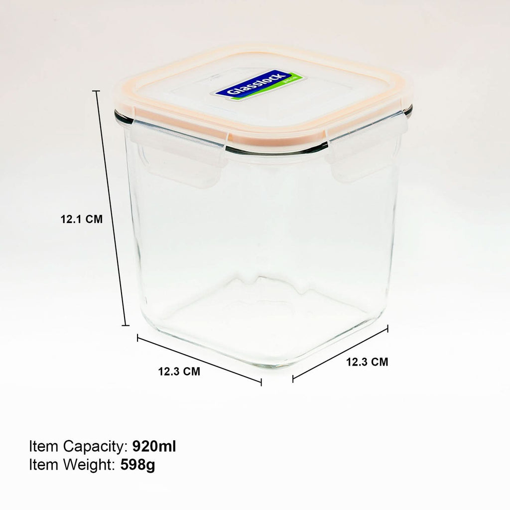 Glasslock Classic Airtight Tempered Food Container, Microwave Safe