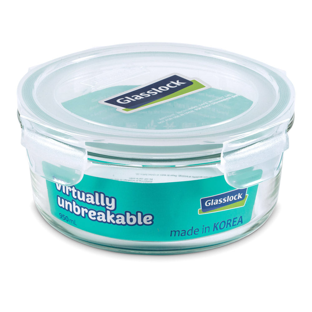 Glasslock Classic Airtight Tempered Food Container, Microwave Safe