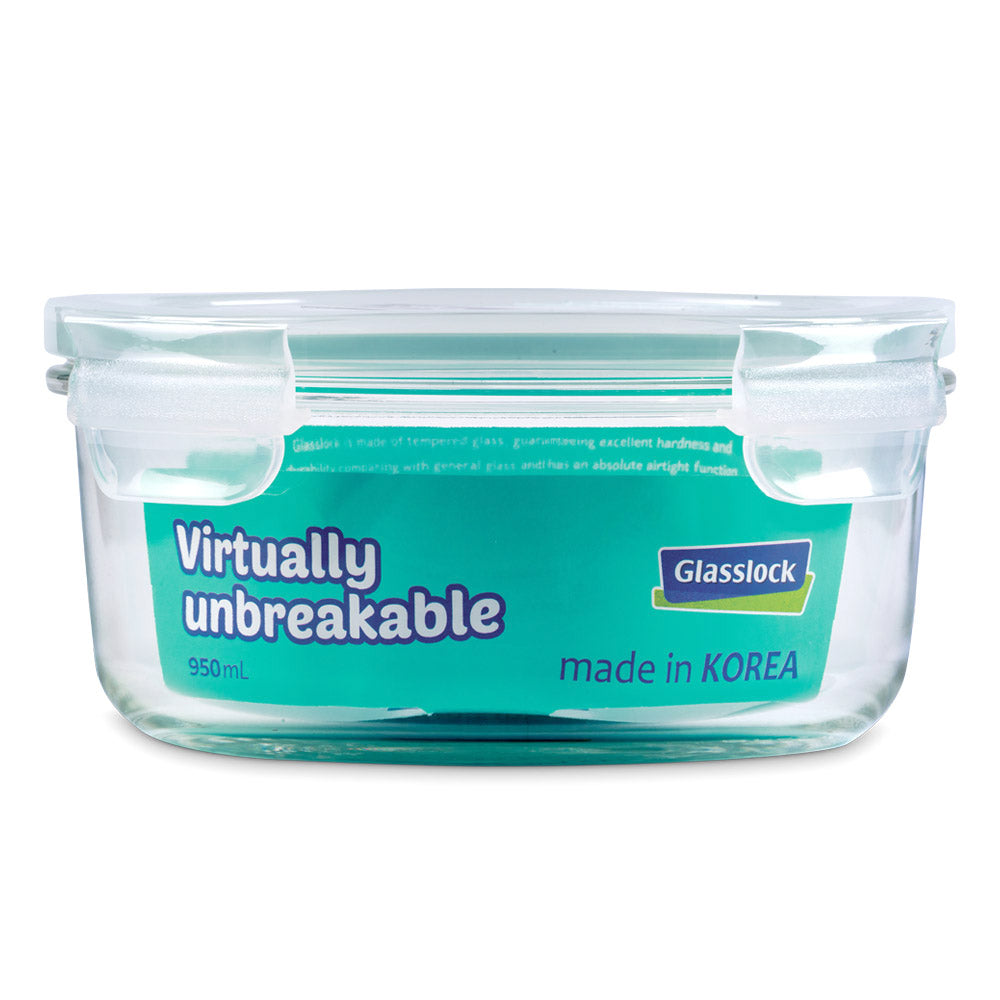 Glasslock Classic Airtight Tempered Food Container, Microwave Safe