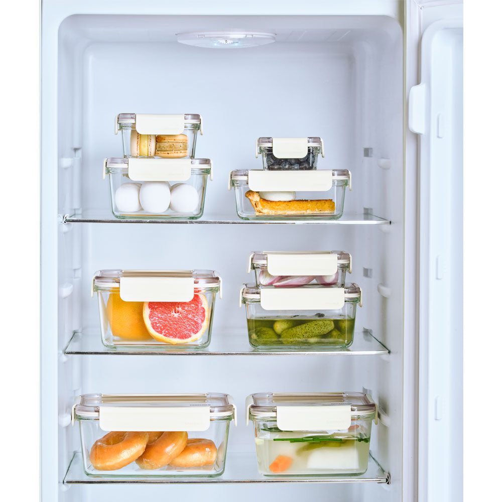 Glasslock Leafzen Airtight Tempered Food Container, Microwave Safe, Oven safe