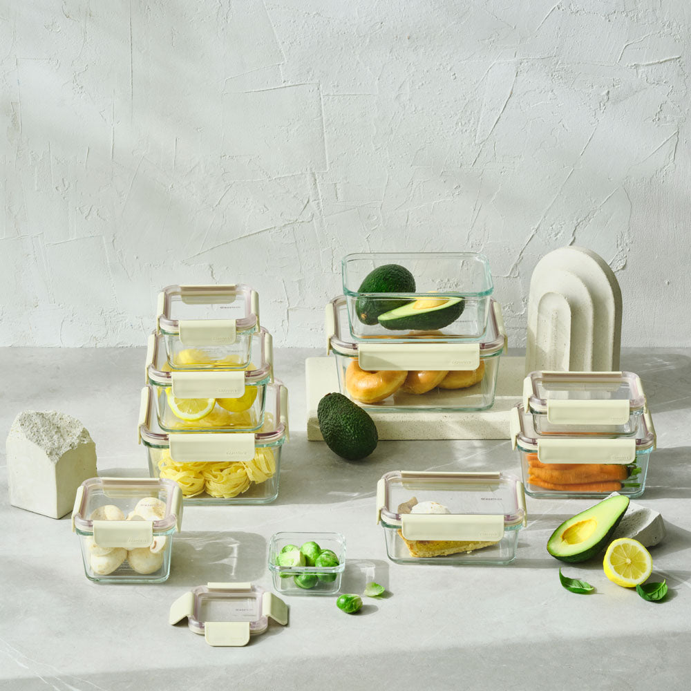 Glasslock Leafzen Airtight Tempered Food Container, Microwave Safe, Oven safe