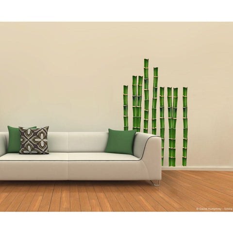 Plage Wall Sticker, Large, Bamboo