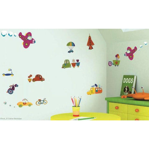 Plage Wall Sticker, Kids, Medium, Funny Mechanics