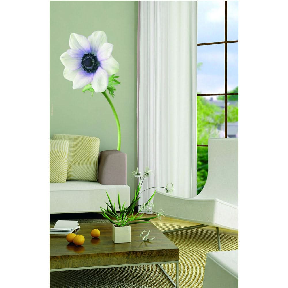 Plage Wall Sticker, Large, White Annemone