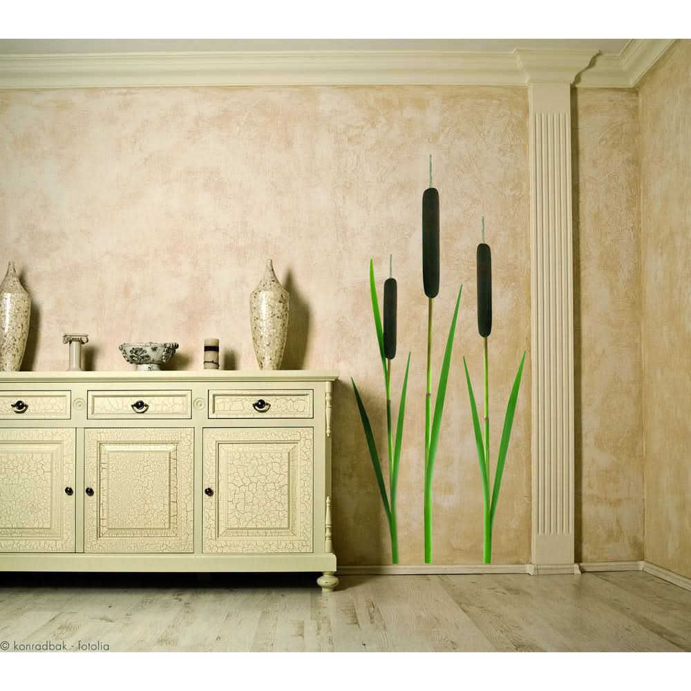 Plage Wall Sticker, Large, Reed