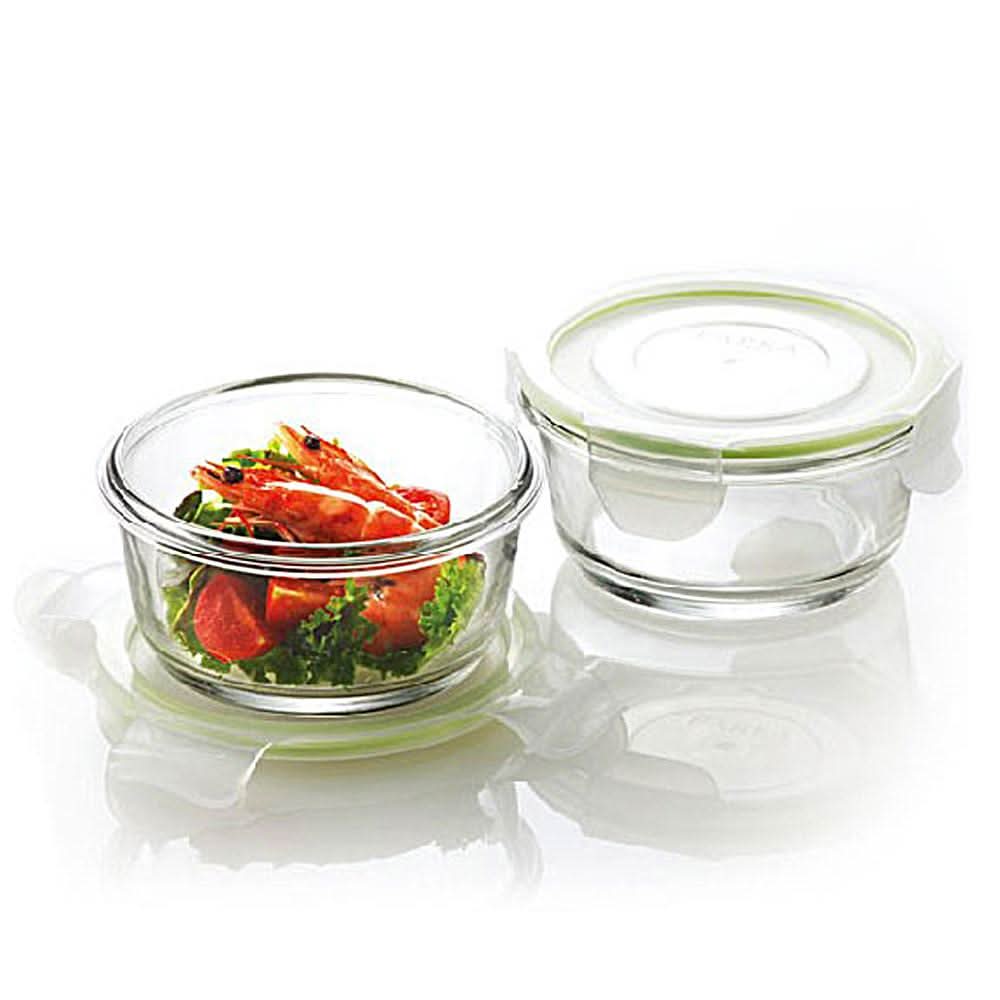 Glasslock Airtight Tempered Food Container, Microwave Safe, Square, Gift Set