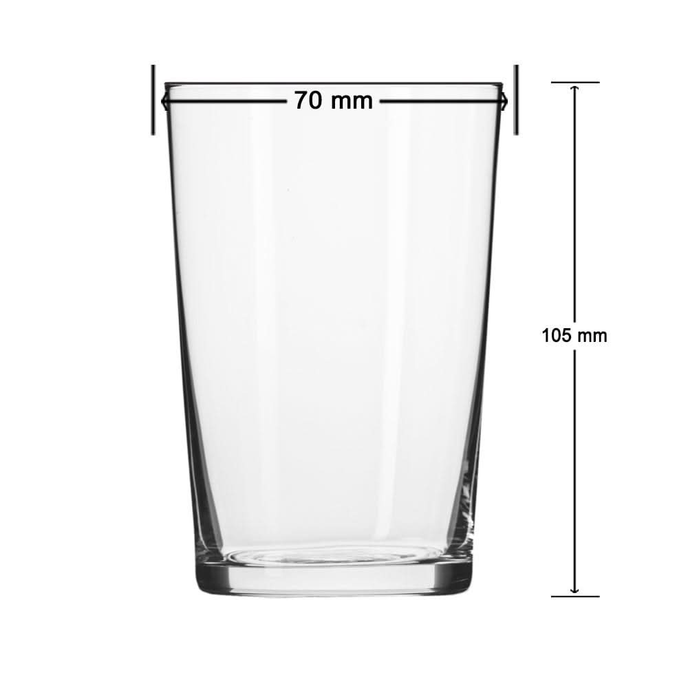 Krosno Non-Lead Crystal-Clear Glass, Tumbler, 250 ml, Set of 6