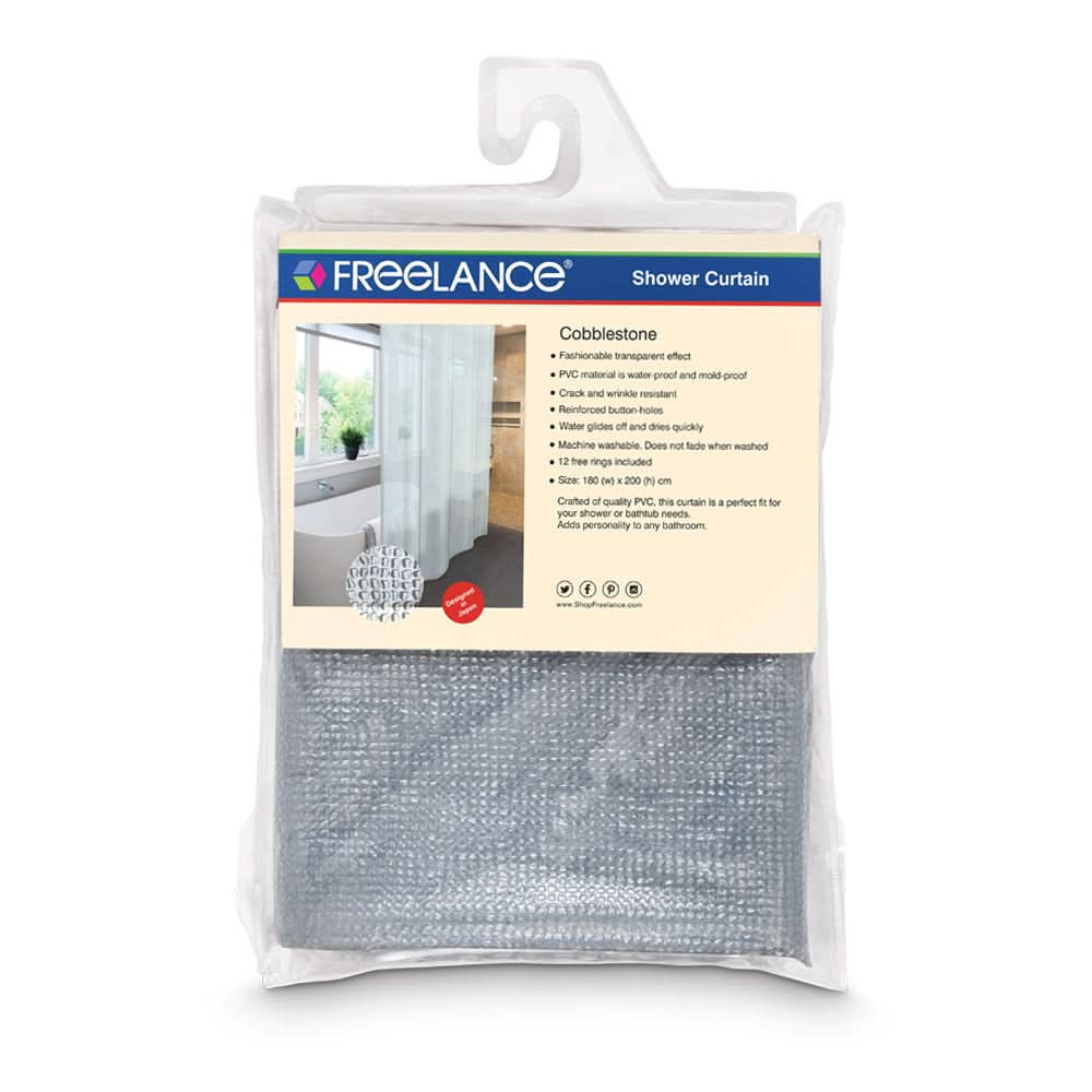 Shower Curtain, Cobblestone