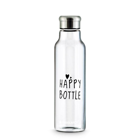 Borosilicate Glass Bottle, Happy Bottle