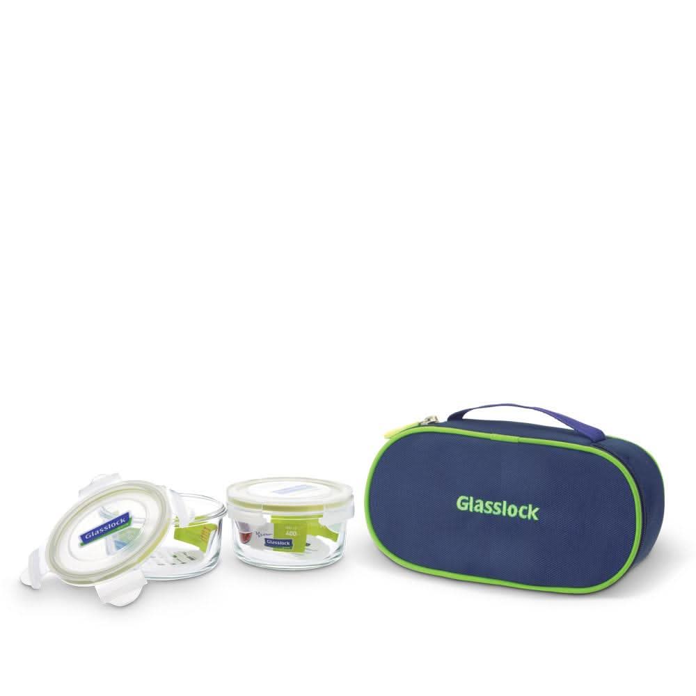 Glasslock Airtight Tempered Food Container, Microwave Safe, Square, Gift Set