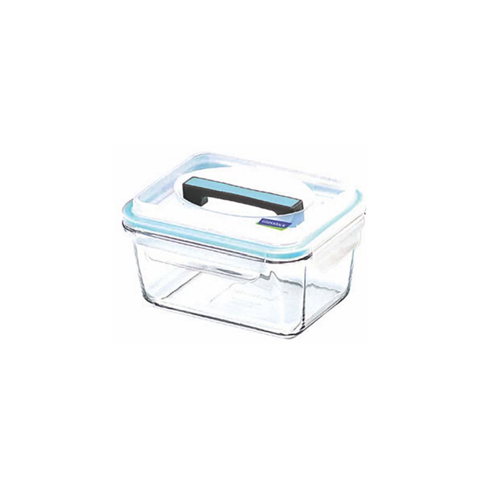 Glasslock Airtight Tempered Food Container, Microwave Safe, Handy type