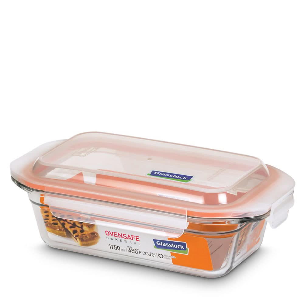 Glasslock Airtight Tempered Food Container, Oven Safe, Ring Taper