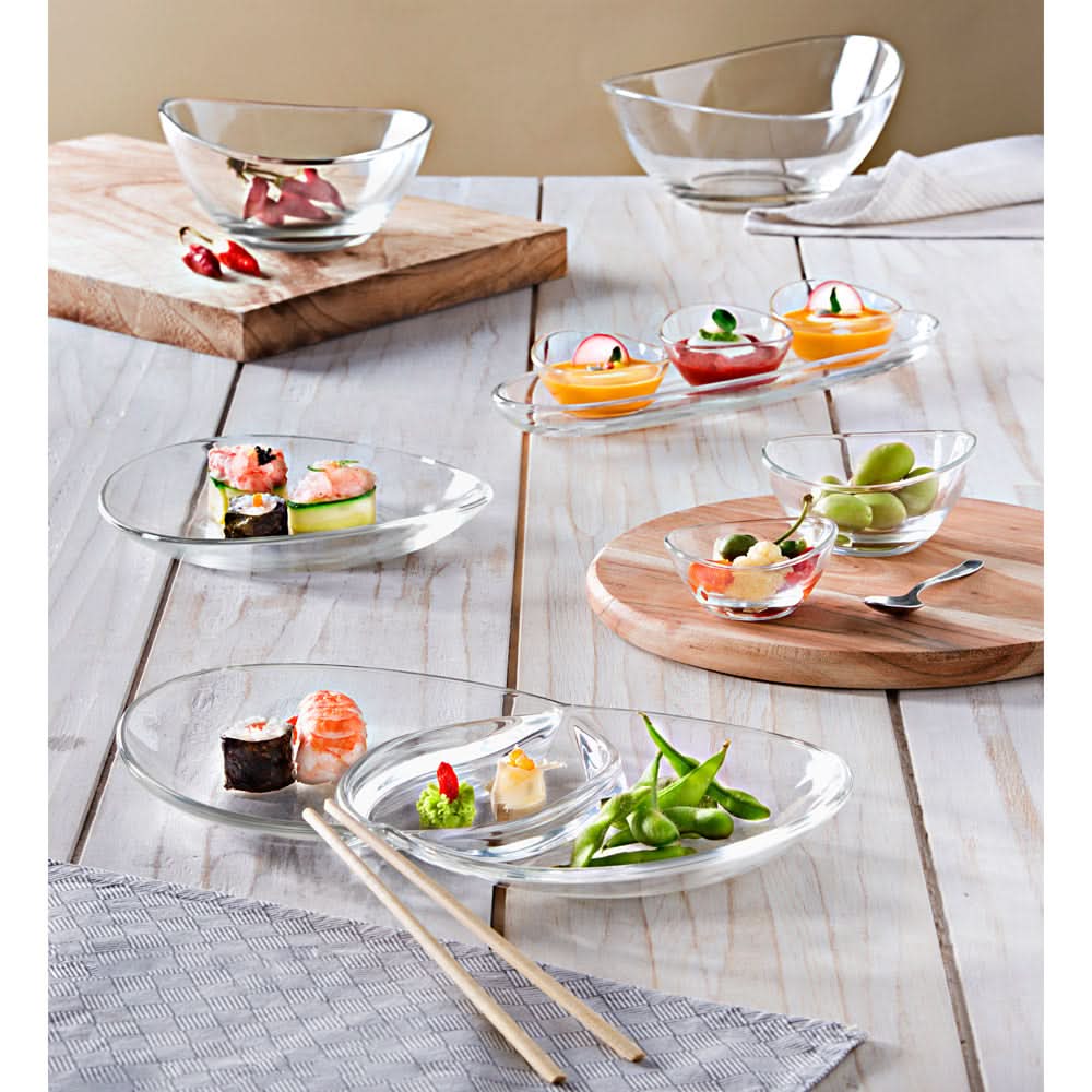 Papaya 3 Part Dish, 30.5 x 19 cm