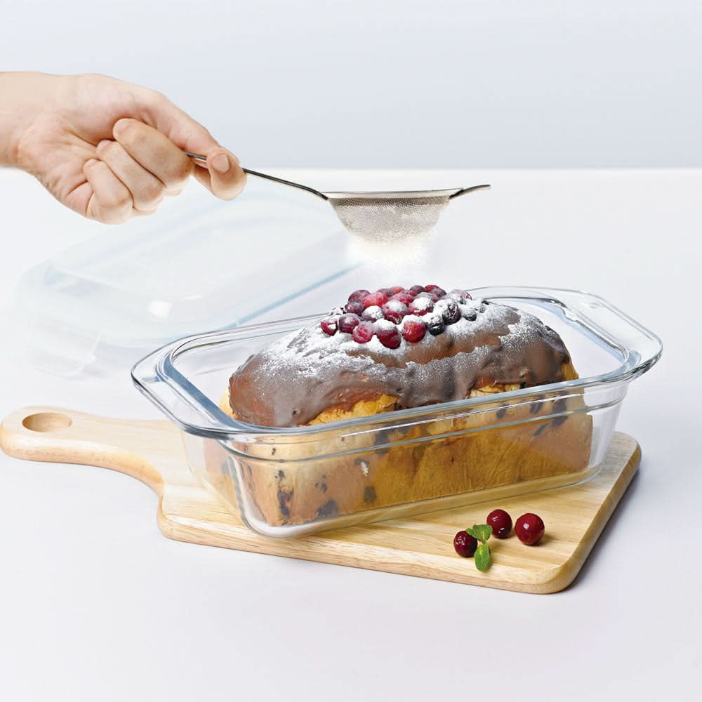 Glasslock Airtight Tempered Food Container, Oven Safe, Ring Taper