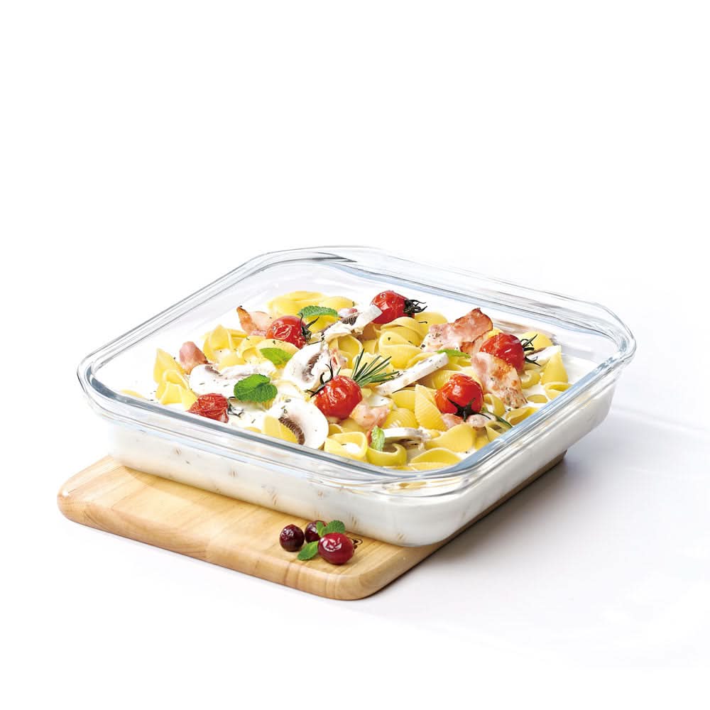 Glasslock Airtight Tempered Food Container, Oven Safe, Ring Taper