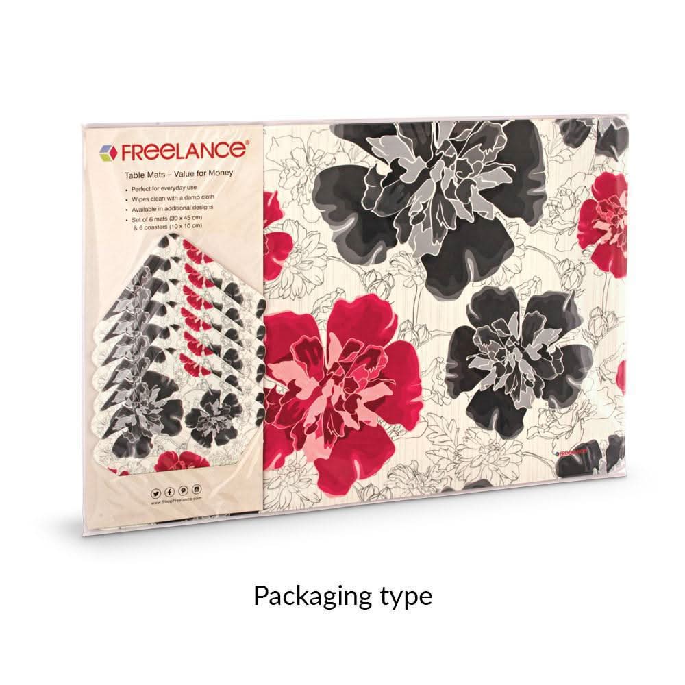 Value for Money Plus Table Mats & Coasters, Set of 6 + 6