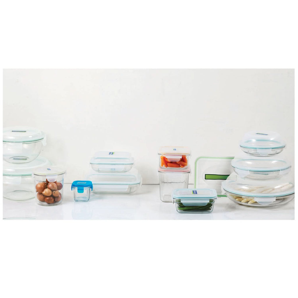 Glasslock Airtight Tempered Food Container, Oven Safe, Ring Taper