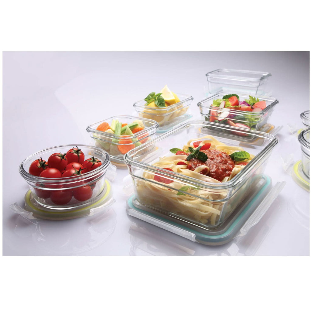 Glasslock Airtight Tempered Food Container, Oven Safe, Ring Taper