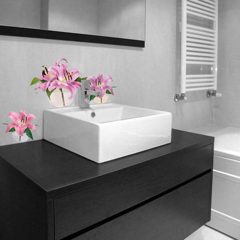 Plage Wall Sticker, Small, Lily Flower